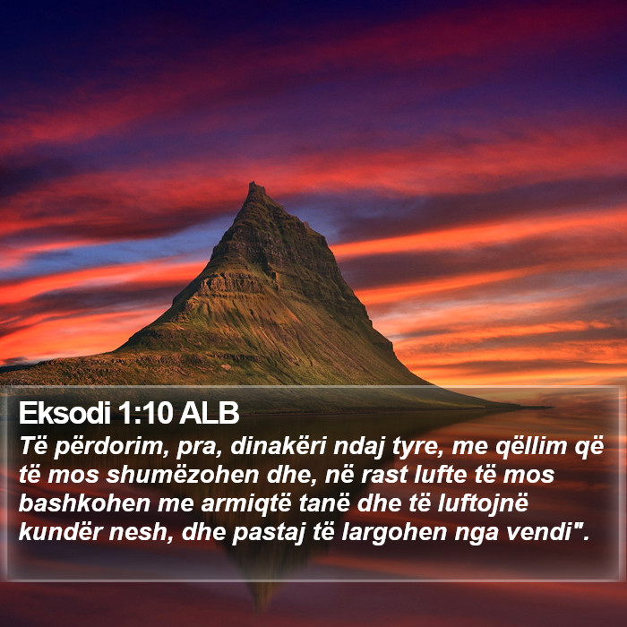 Eksodi 1:10 ALB Bible Study