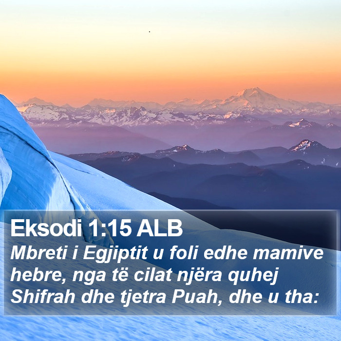 Eksodi 1:15 ALB Bible Study