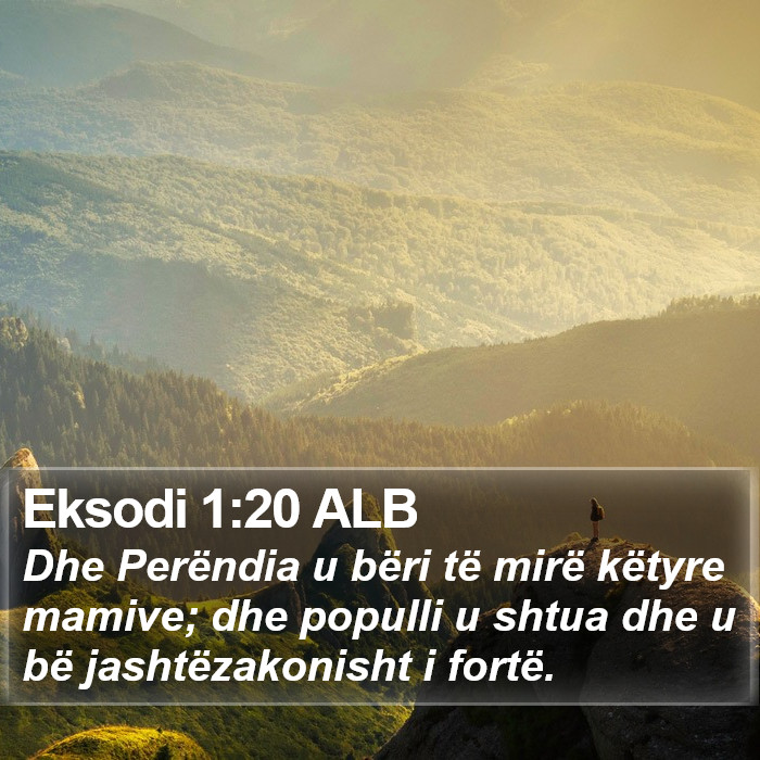 Eksodi 1:20 ALB Bible Study