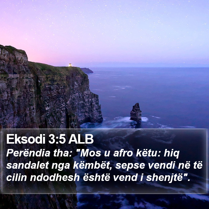 Eksodi 3:5 ALB Bible Study