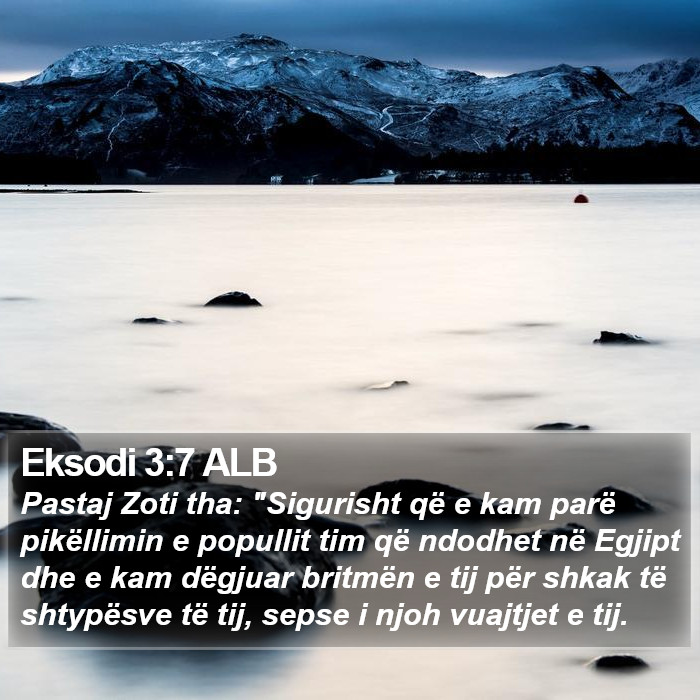 Eksodi 3:7 ALB Bible Study