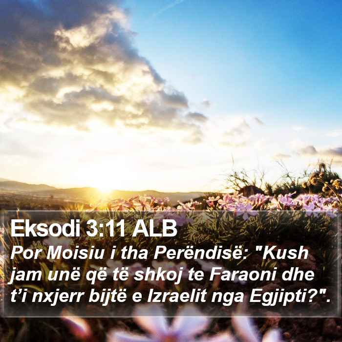 Eksodi 3:11 ALB Bible Study