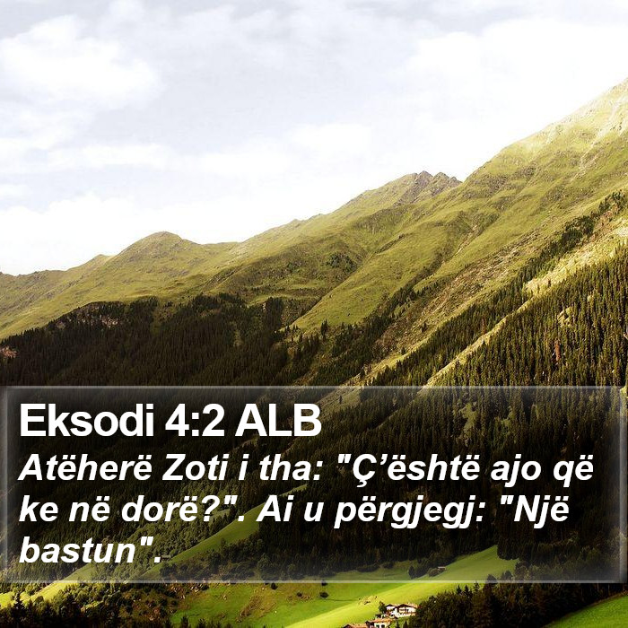 Eksodi 4:2 ALB Bible Study