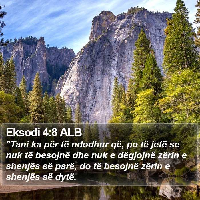 Eksodi 4:8 ALB Bible Study