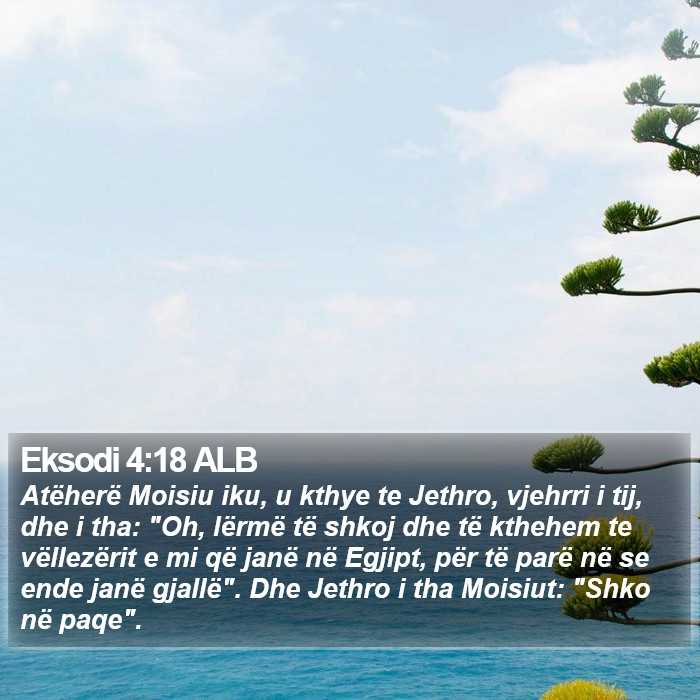 Eksodi 4:18 ALB Bible Study