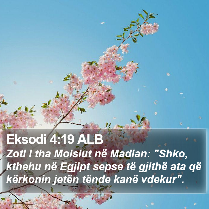 Eksodi 4:19 ALB Bible Study