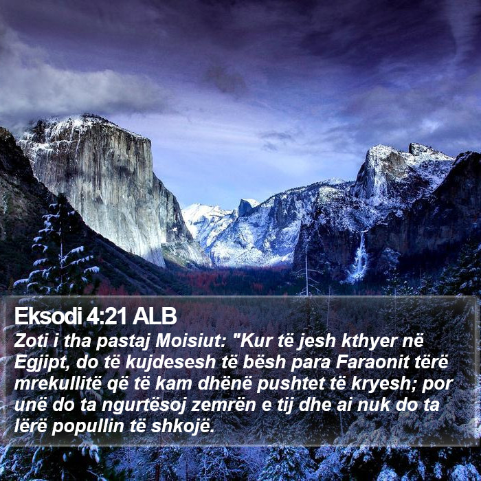 Eksodi 4:21 ALB Bible Study