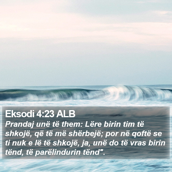 Eksodi 4:23 ALB Bible Study