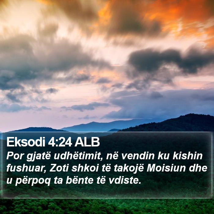 Eksodi 4:24 ALB Bible Study