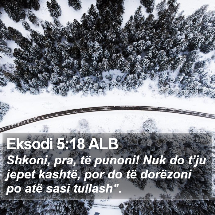 Eksodi 5:18 ALB Bible Study