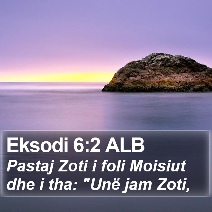 Eksodi 6:2 ALB Bible Study