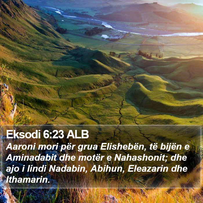 Eksodi 6:23 ALB Bible Study