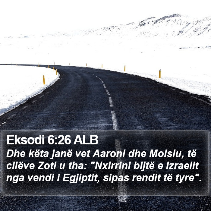 Eksodi 6:26 ALB Bible Study
