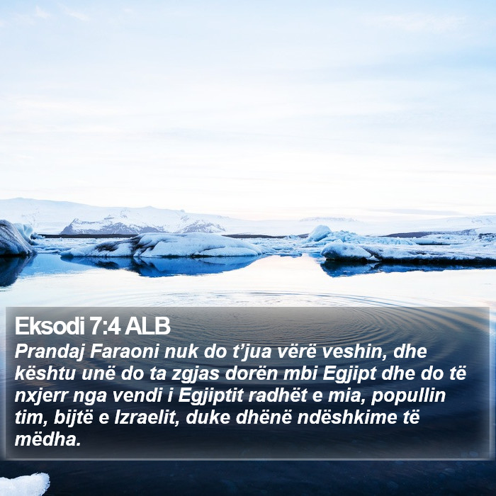 Eksodi 7:4 ALB Bible Study