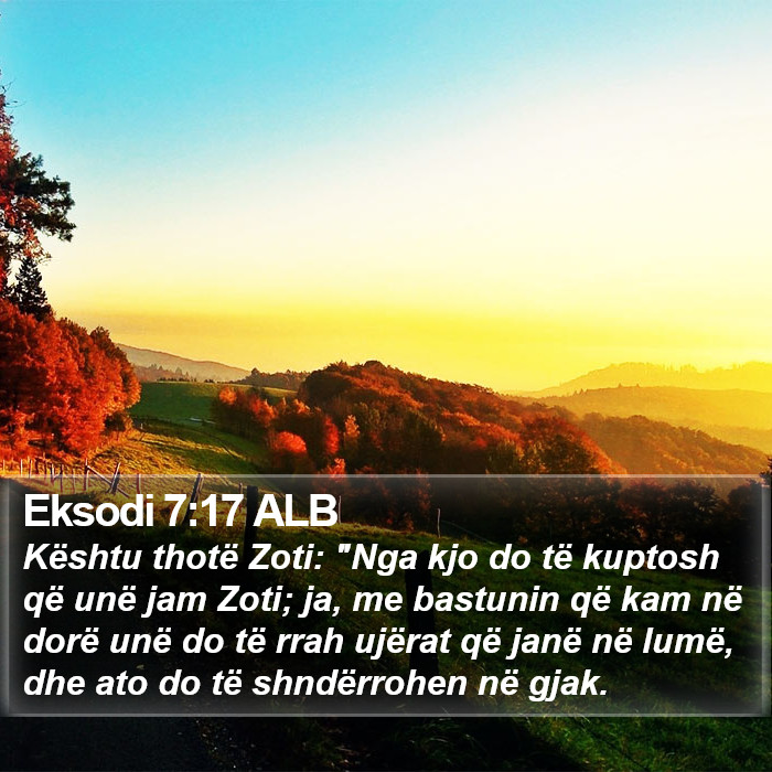 Eksodi 7:17 ALB Bible Study