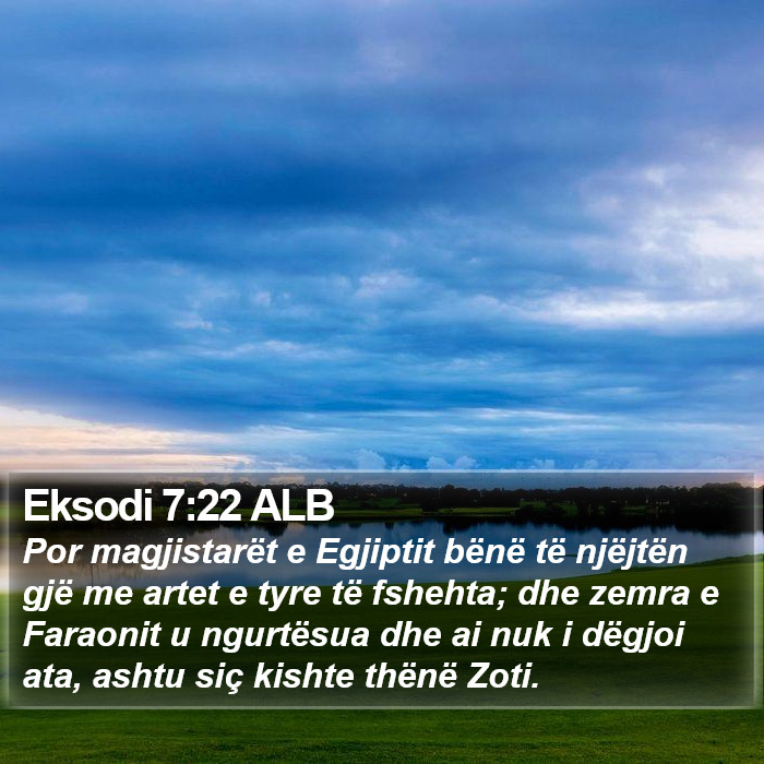 Eksodi 7:22 ALB Bible Study