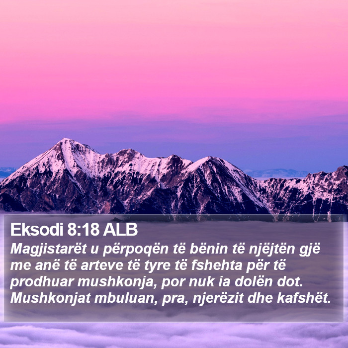 Eksodi 8:18 ALB Bible Study