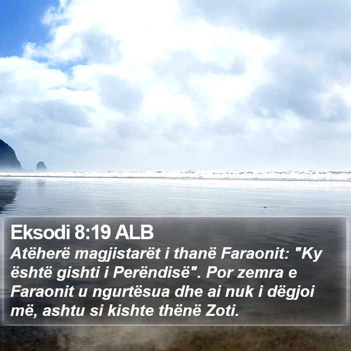 Eksodi 8:19 ALB Bible Study