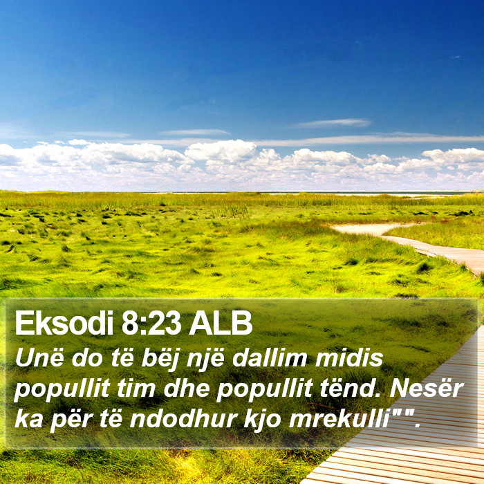 Eksodi 8:23 ALB Bible Study