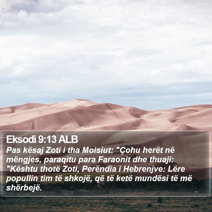 Eksodi 9:13 ALB Bible Study