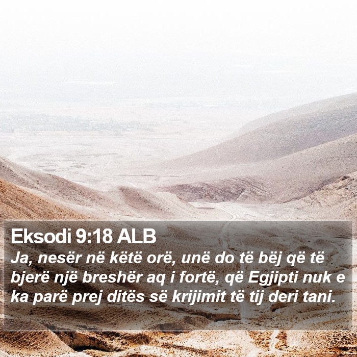 Eksodi 9:18 ALB Bible Study