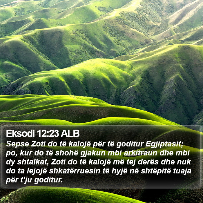 Eksodi 12:23 ALB Bible Study