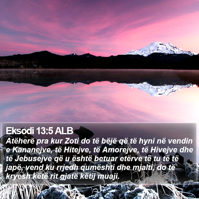 Eksodi 13:5 ALB Bible Study