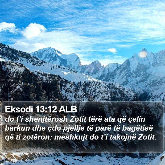 Eksodi 13:12 ALB Bible Study