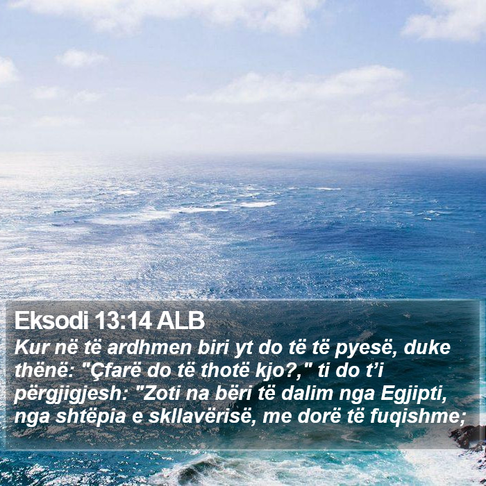 Eksodi 13:14 ALB Bible Study