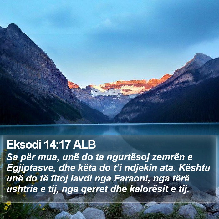 Eksodi 14:17 ALB Bible Study