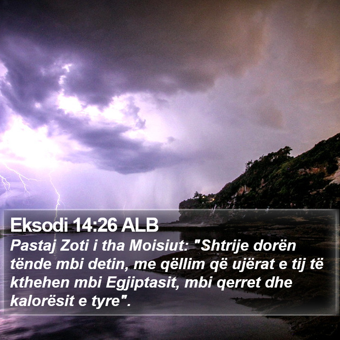 Eksodi 14:26 ALB Bible Study