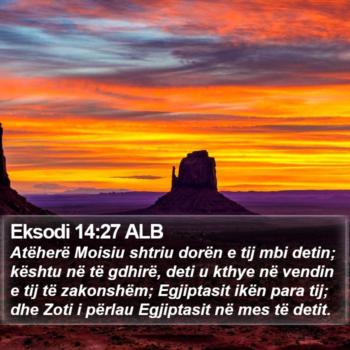 Eksodi 14:27 ALB Bible Study