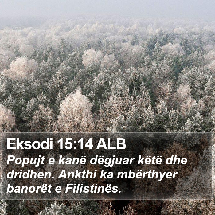 Eksodi 15:14 ALB Bible Study