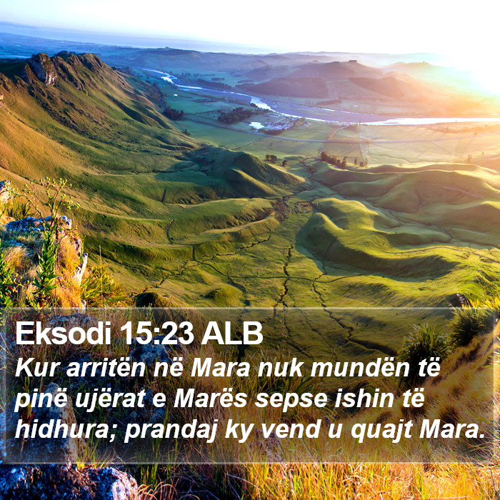 Eksodi 15:23 ALB Bible Study