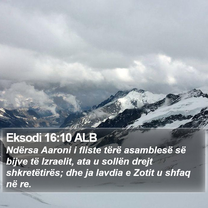 Eksodi 16:10 ALB Bible Study