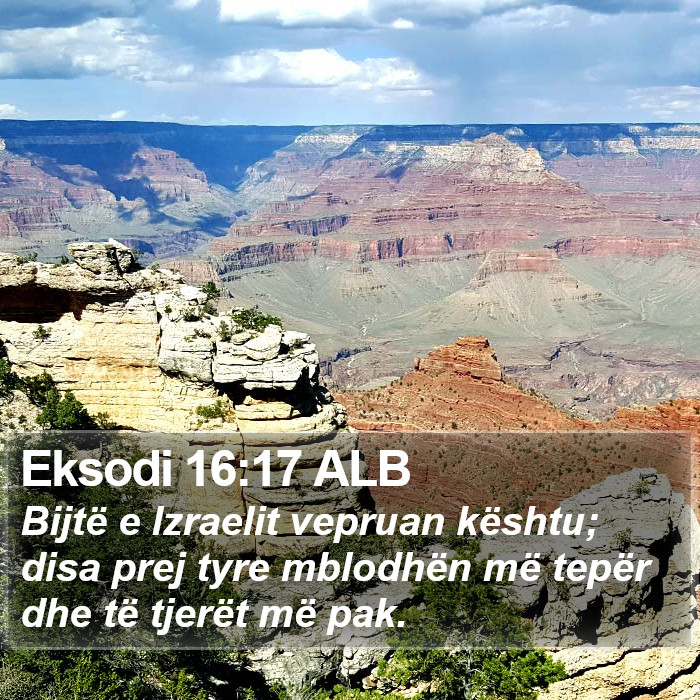 Eksodi 16:17 ALB Bible Study