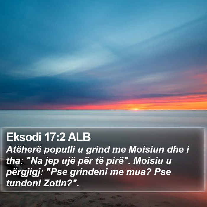 Eksodi 17:2 ALB Bible Study