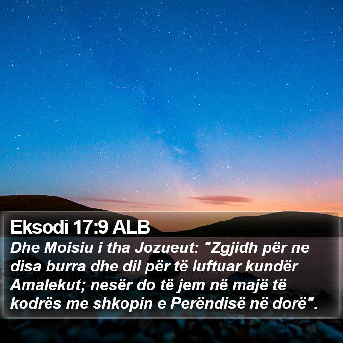 Eksodi 17:9 ALB Bible Study