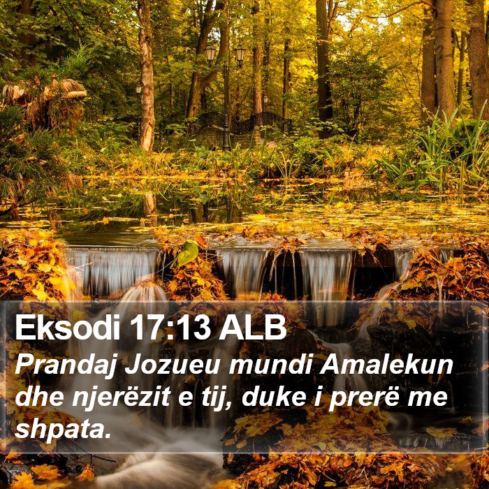 Eksodi 17:13 ALB Bible Study