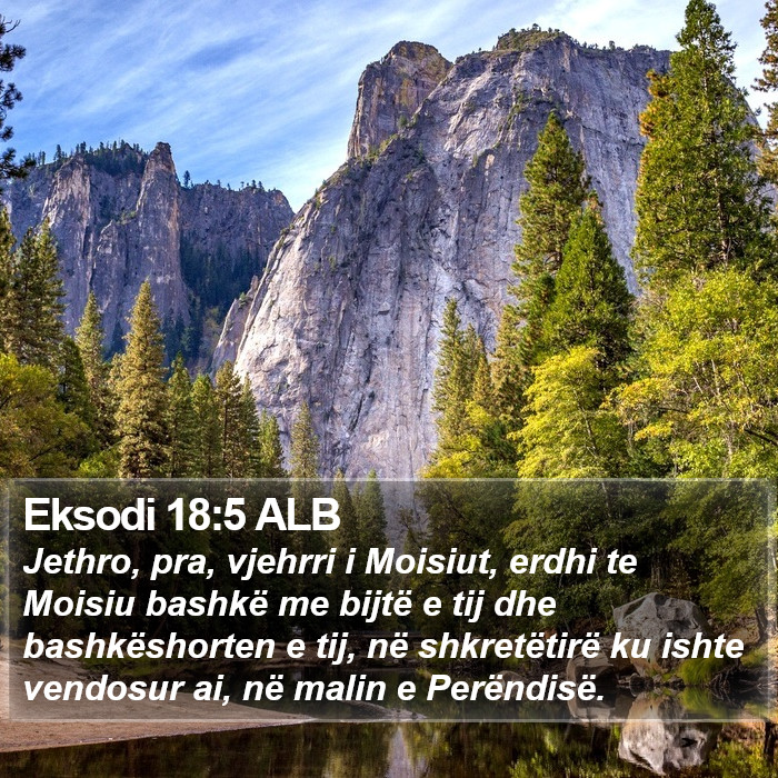 Eksodi 18:5 ALB Bible Study