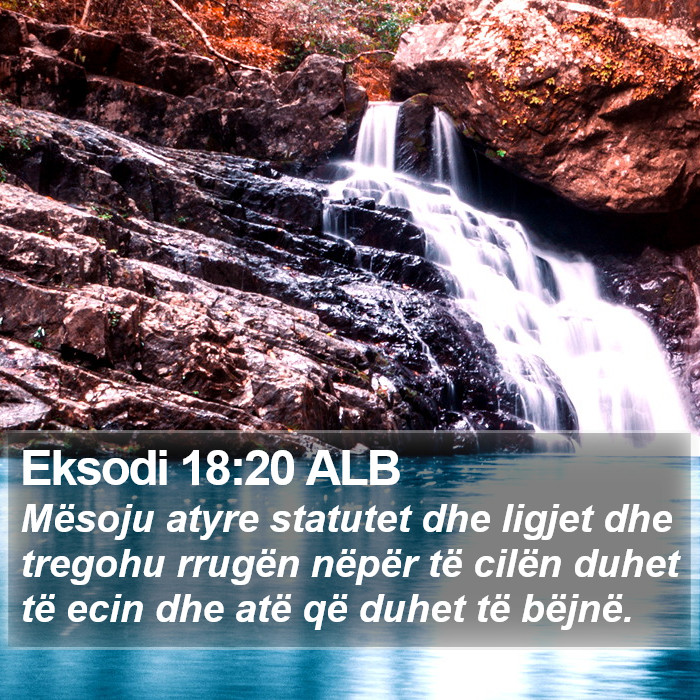 Eksodi 18:20 ALB Bible Study