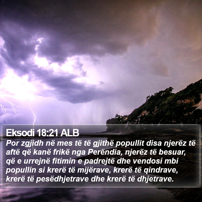 Eksodi 18:21 ALB Bible Study