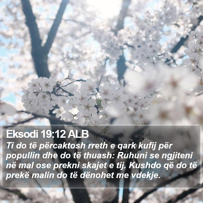 Eksodi 19:12 ALB Bible Study