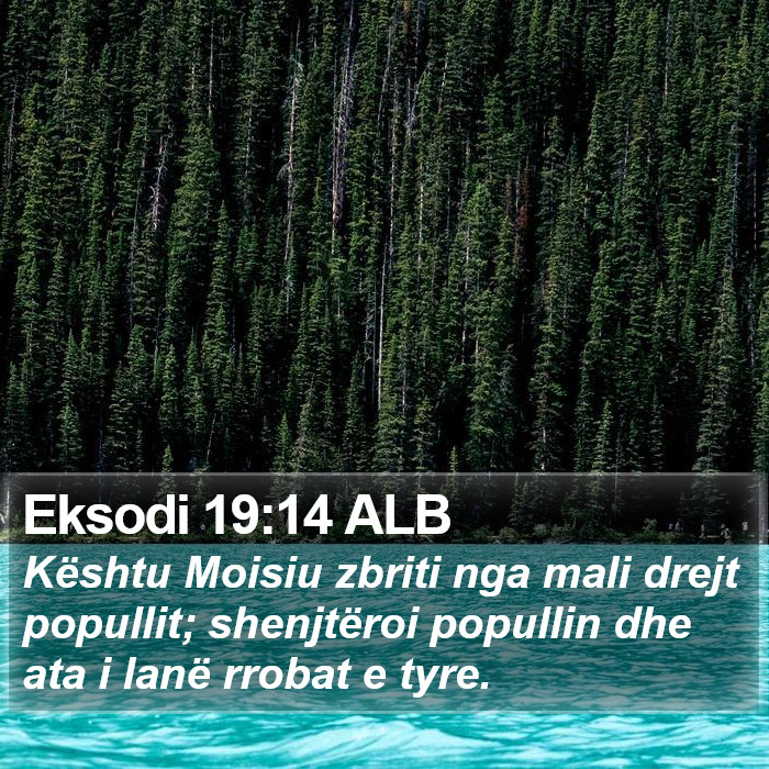 Eksodi 19:14 ALB Bible Study