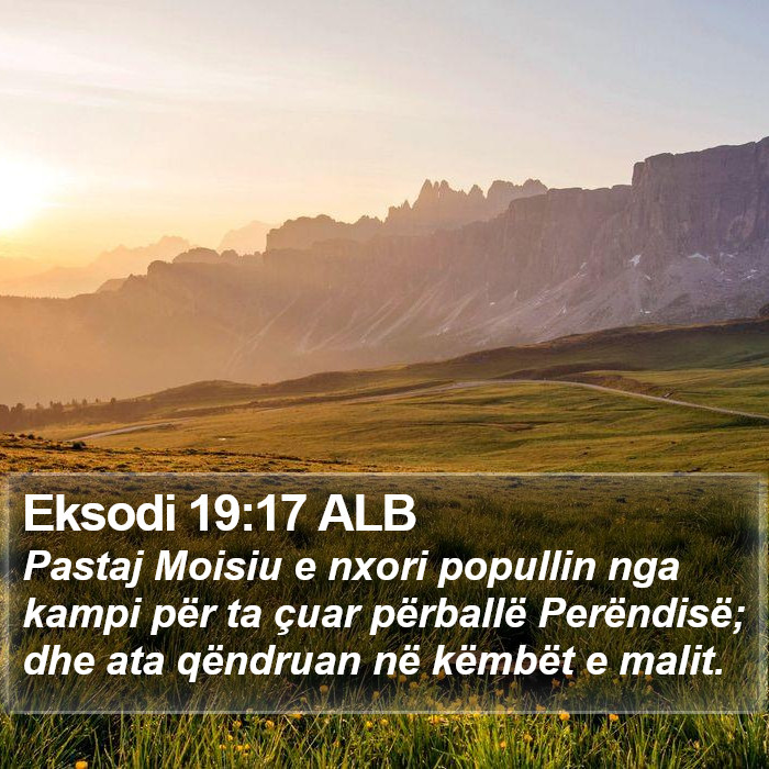 Eksodi 19:17 ALB Bible Study
