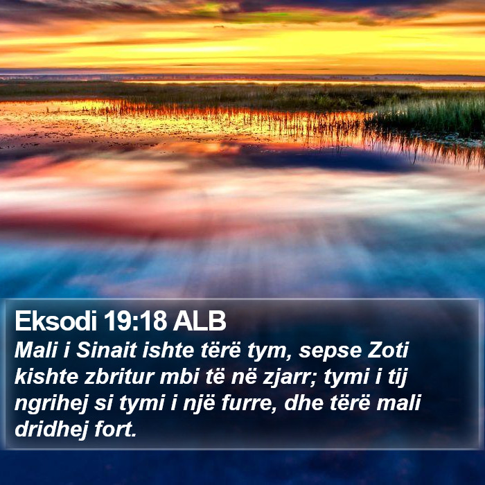 Eksodi 19:18 ALB Bible Study