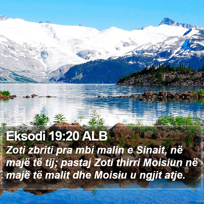 Eksodi 19:20 ALB Bible Study