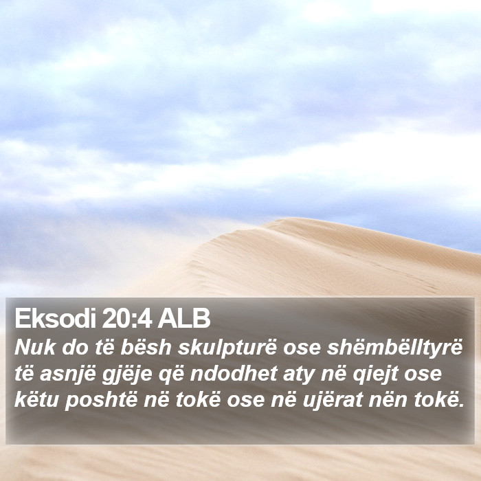 Eksodi 20:4 ALB Bible Study