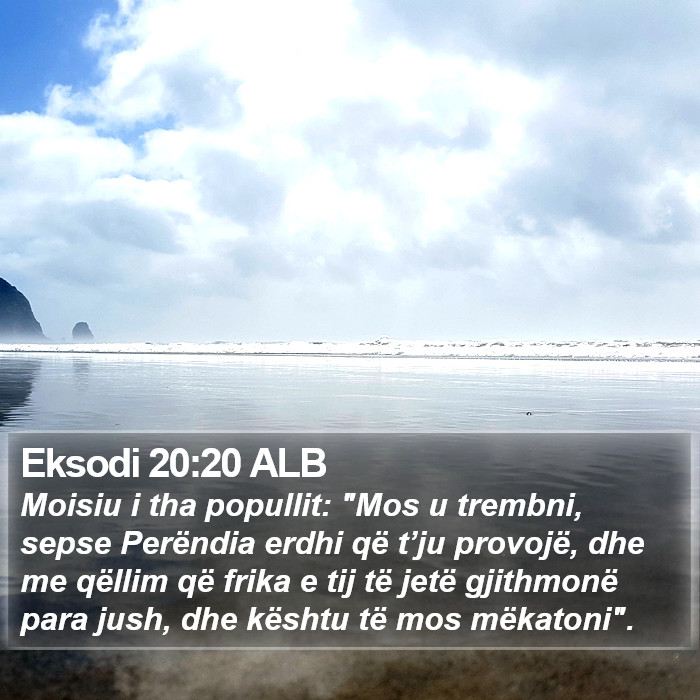 Eksodi 20:20 ALB Bible Study
