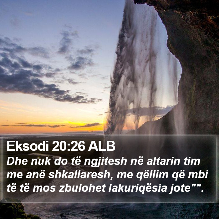 Eksodi 20:26 ALB Bible Study